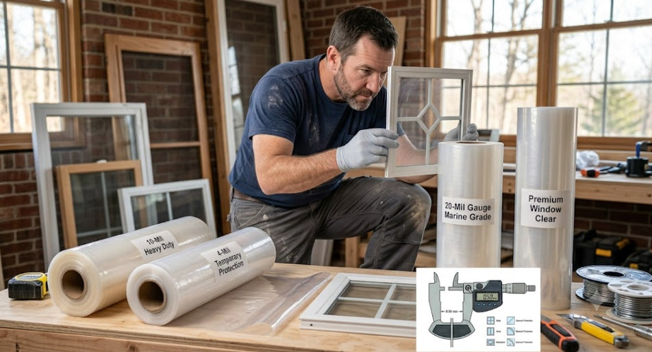 How to Choose Clear Vinyl Sheeting for Windows and Temporary Protection