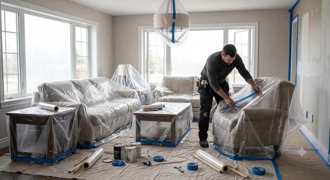 How to Protect Furniture and Fixtures During Interior Painting