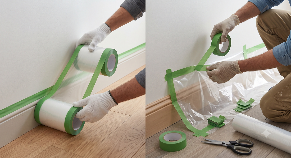 Pre-Taped Masking Film vs. Separate Painter's Plastic and Tape: What to Know