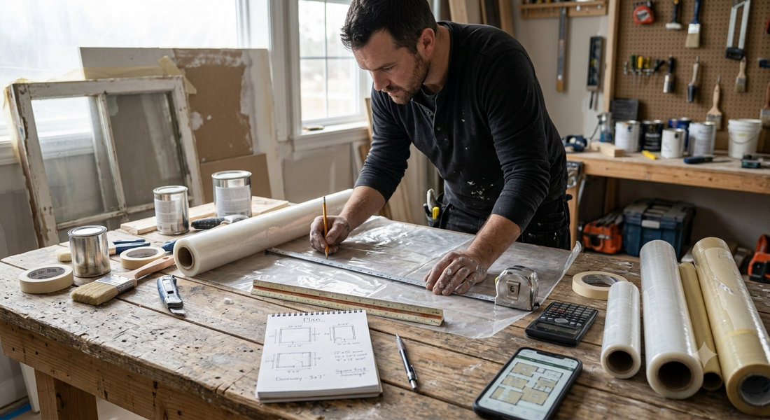 How to Plan the Amount of Masking Film Needed for a Painting Job
