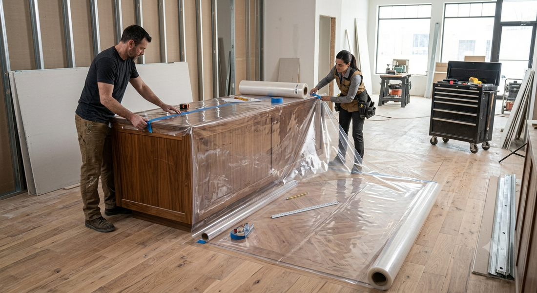 How Clear Vinyl Sheeting Can Be Used for Temporary Surface Protection