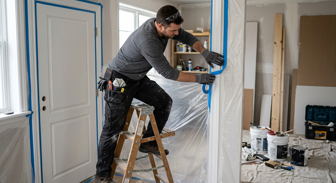 How to Use Pre-Taped Masking Film Around Doors, Windows, and Vehicle Panels