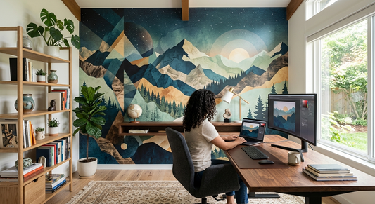 Wall Mural Ideas for Home Offices: Creating a More Distinctive Workspace