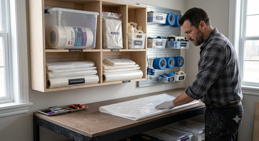 How to Store and Handle Painter's Plastic Sheeting Between Projects