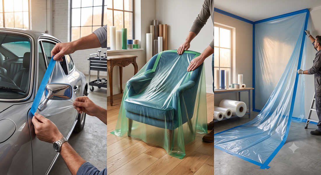 How to Select the Right Tape-and-Drape Film Size for Cars, Furniture, and Walls