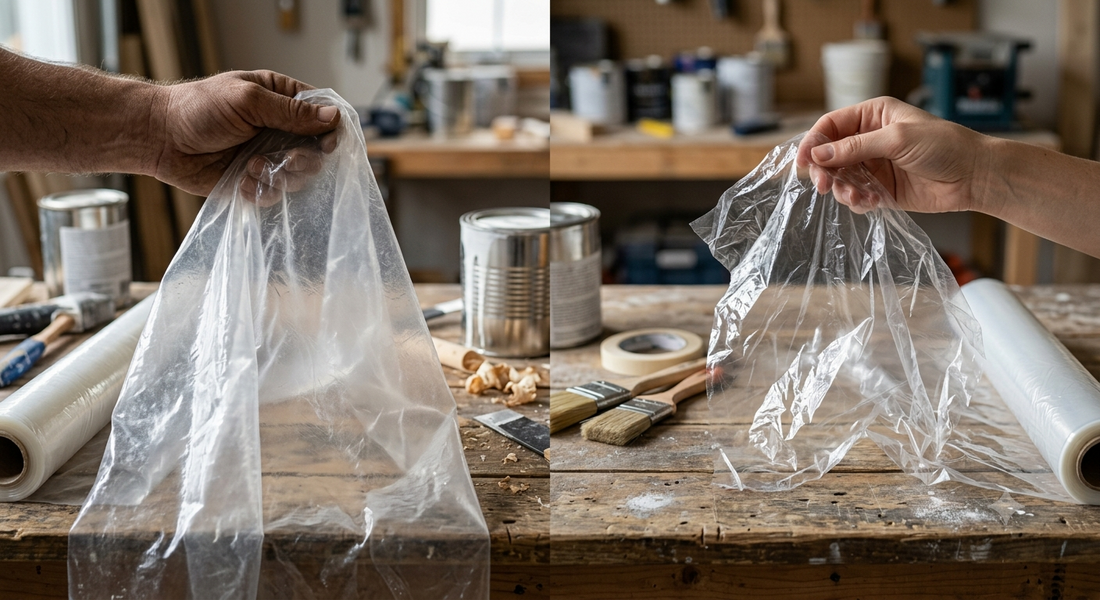Choosing Between 3-Mil and 0.27-Mil Protective Film for Painting Projects