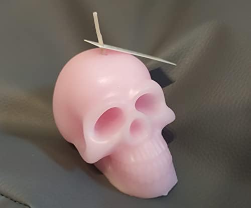 3D Skull Candle Silicone Molds Set, Skull Mold and 6 Holes Mini Candle Mold, The First Choice As Gift for Halloween Plaster Decoration Clay Soap Making Cake Fondant Mould Festival Gifts