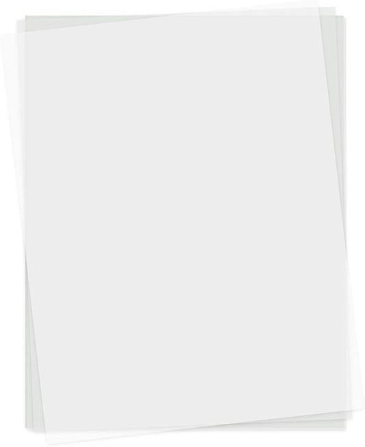 100 Pack Translucent Vellum Paper, 8.5 x 11 Inches