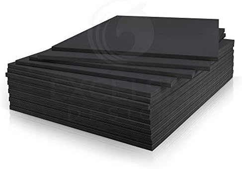 Black Foam Board 12 x 18 x 3/16" (5mm) Inch, 15 Pack Acid-Free Foam Core Poster Board Sheets for Art, Crafts, Presentation, Vision Board, Signboard, and Party Decorations