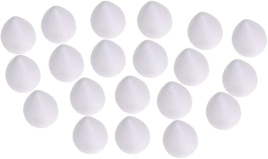 EORTA 80 Pieces Fondant Flower Forming Holders Oval Foam Flower Modeling Support Sugar Fondant Flowers Making Accessories for DIY Sugarcraft Baking Art, Small, 2X2.5 CM