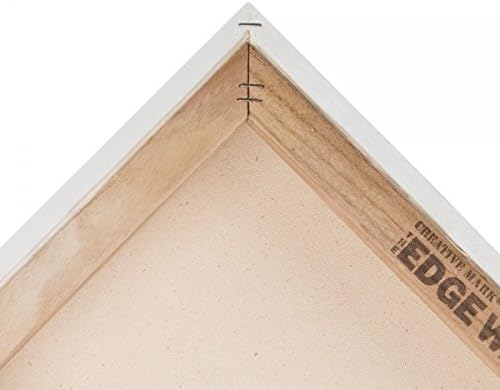 Creative Mark The Edge Deluxe Cotton 1-1/2" Deep Stretched Canvas for Painting, 30x30 Pack of 3, 14oz. Primed Weight, Universal Archival Priming, Medium Tooth, Hand-Stretched Canvas for Painters