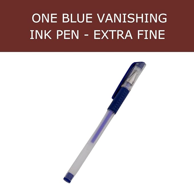 Madam Sew Heat Erasable Fabric Marking Pen | Blue Quilting, Sewing, Crafts and Dressmaking Disappearing Ink