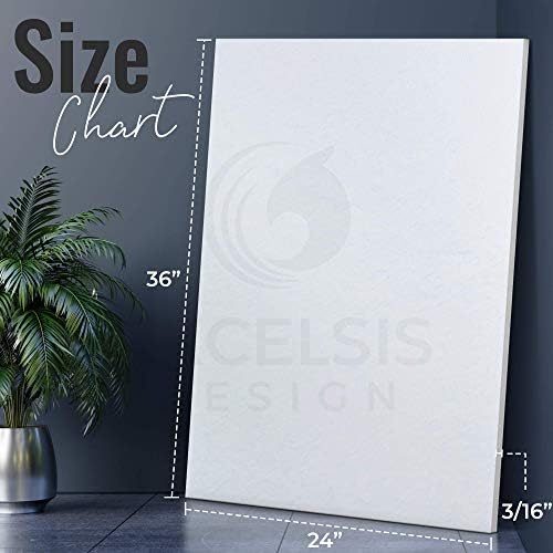 White Foam Board 24 x 36 x 3/16" (5mm) Inch, 15 Pack Acid-Free Foam Core Poster Board Sheets for Art, Crafts, Presentation, Vision Board, Signboard, and Party Decorations