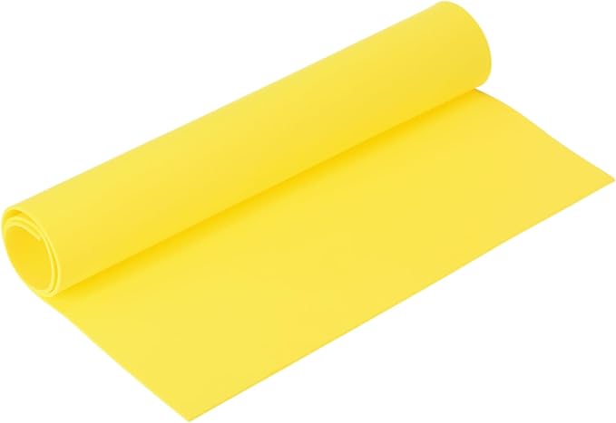 MECCANIXITY Foam Sheets Crafts 19x12 Inch 1mm EVA Craft Foam Paper Foam Sheets for Crafts Projects DIY Cosplay Modeling, Yellow