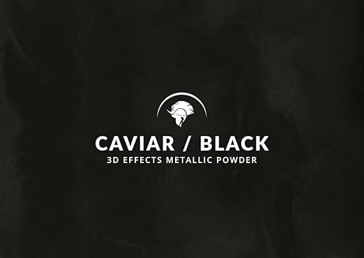 Spartan Epoxies Metallic Pigment Powder for Epoxy - 30 Unique Colors, 4oz for 1 Gallon and 12oz for 3 Gallons of Clear Epoxy, Made in The USA (Caviar, 4oz (45 Grams))