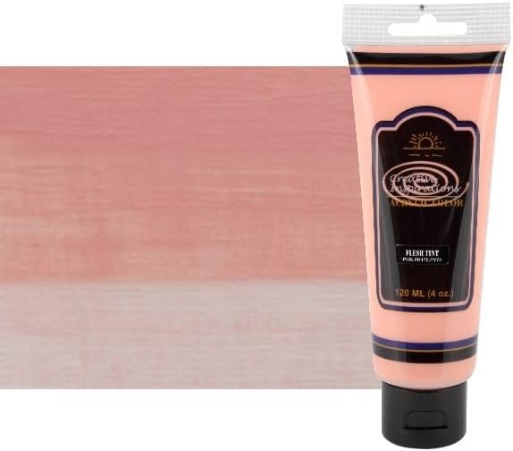 Creative Inspirations Acrylic Paint - Flesh Tint - 120 mL Tube - Smooth & Creamy Consistency, Vibrant Pigmentation, Great Coverage for Artists - Clean Up with Soap & Water