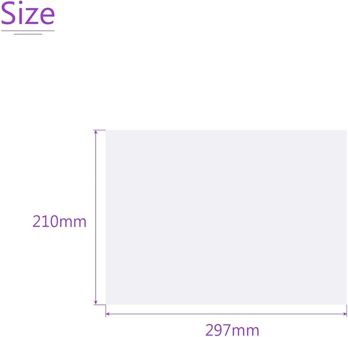 DMiotech 10Pcs Correction Gel Light Filter Overlay Transparent Plastic PVC Sheets Clear for Photo，Film,Video