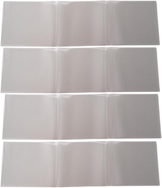 aoG Mahjong Card Holder for Mah Jongg Hands and Rules, Non Glare, PVC Plastic, Soft, Durable, 2025 (Large - 4 pcs)