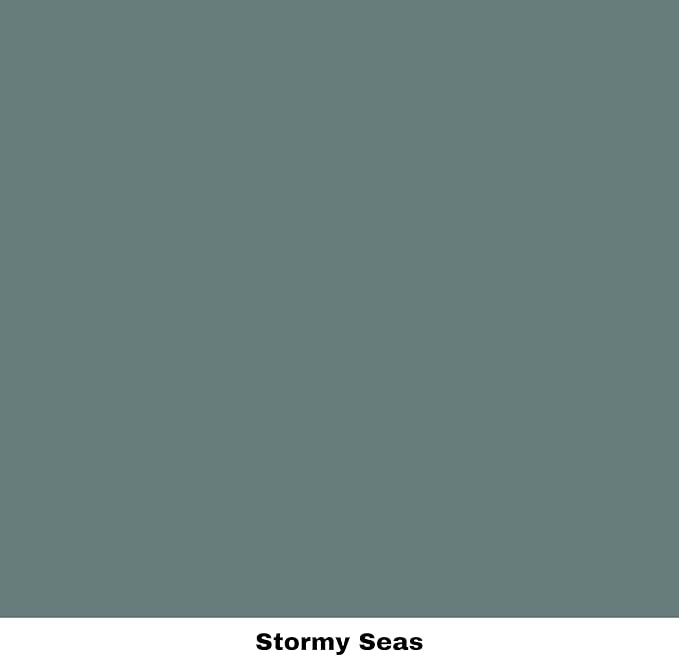 Dixie Belle Paint Company Chalk Finish Furniture Paint - Stormy Seas (4oz) - Matte Blue Gray Chic Chalk Mineral DIY Furniture Paint