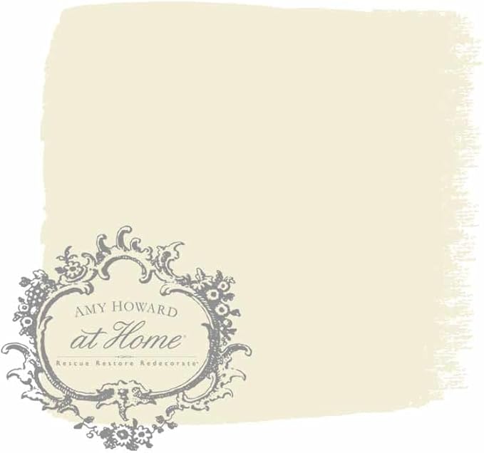 AMY HOWARD AT HOME Chalk-Based One Step Paint for Furniture, Cabinetry, Decor, Finish, and More | No Stripping, Sanding, or Priming | Ultra-Light Base | 32 Ounce | Winter Snow