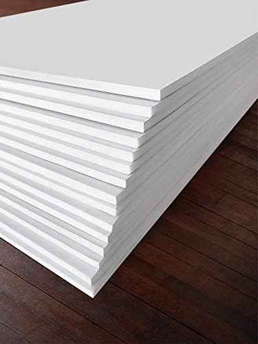 White Foam Board 11.7 x 16.5 x 1/8" (3mm) Inch, 15 Pack Acid-Free Foam Core Poster Board Sheets for Art, Crafts, Presentation, Vision Board, Signboard, and Party Decorations