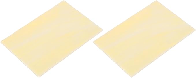 MECCANIXITY 2 Pcs Stained Glass Sheet Mosaic Tile 7.9 Inch x 5.9 Inch Light Brown Stained Glass Sheets for Crafts DIY Art Project