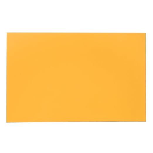 PATIKIL 8x12 Inch Anodized Aluminum Sheet Metal, 1Pcs Laser Plates Engraving Blanks 0.5MM Thin Rectangle for Crafting DIY House Laser Engraving, Yellow