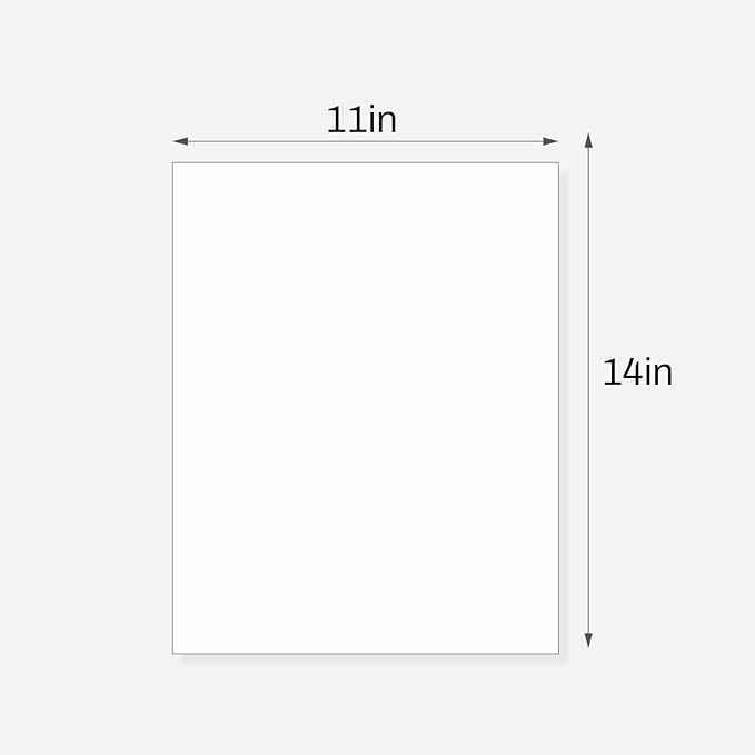 Somime 10 Pack Backing Boards, 11x14 Uncut White Mats Matboards, Acid-Free Backerboards for Art Prints, Ideal for Photos, Pictures, Prints, and Frames