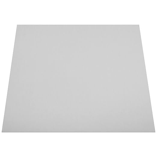430 Stainless Steel Sheet Metal 12" x 12" x 1/32" Inch Metal Plates for Magnetic Mount Board Wall 20GA(0.80MM) 430 Stainless Steel Shim Stock Plates Metal Sheets for Crafting, Kitchen DIY, Office