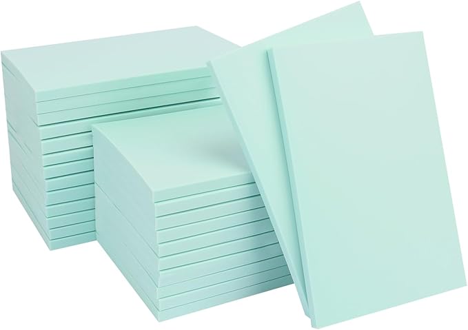 25 Pcs 4"x6" Rubber Carving Blocks, Linoleum Blocks, Stamp Carving Blocks for Printmaking, Linocut Artists, Crafts and More,(Blue) by KUKLIPJIM.