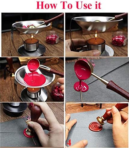 Vintage Santa Claus Monogram Sealing Wax Seal Stamp Gold Metal Handle Kit Custom Invitation Embellishment Christmas Gift Wrap Package Custom Logo Words Wax Seal Stamp Set