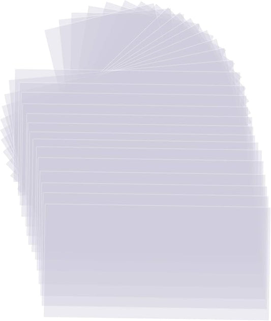 30 PCS Clear Blank Stencil Sheets 12 x 24 Inches, 6 mil Blank Mylar Templates, Large Blank Stencil Material for Making Your Own Stencils