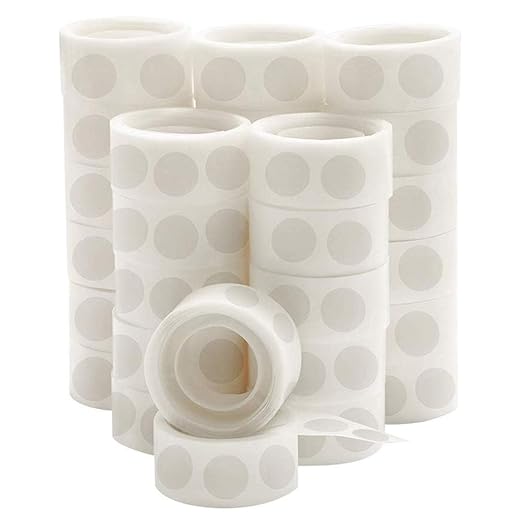 UPINS 3000 Pcs Point Dots Balloon Glue Removable Adhesive Point Tape, 30 Rolls Double Sided Dots Stickers for Craft Wedding Decoration