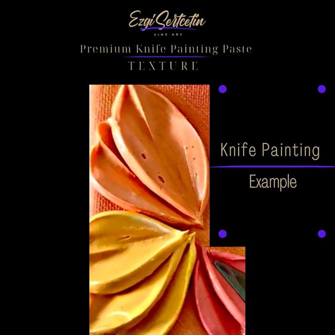 Premium Palette Knife Painting Paste|Texture Paste|Authentic Bright Colors|Ready to Use|Easy to Apply| 6oz (24K Gold)