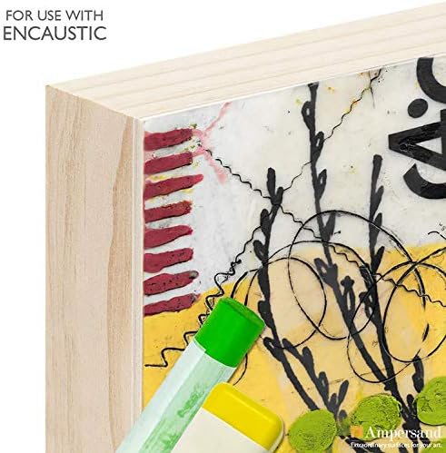 Ampersand Art Supply Unprimed Basswood Artist Panel, 1-1/2" Cradled Profile, 14"x18"