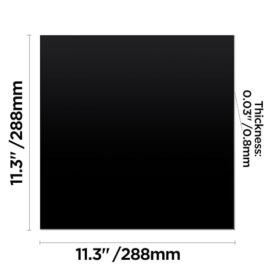 Anodized Aluminum Sheet Metal 11.3 x 11.3 x 1/32 Inch Metal Plates Engraving Blanks for CNC Laser Engraving DIY Card, 0.8MM Thin Decorative Aluminum Metal Sheets for Crafting, House Decorat