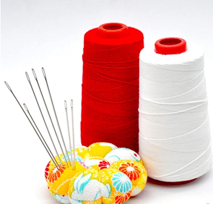 MJMP 8" Professional Upholstery Large Eye Long Needle Easy to Thread,Used for Furniture Weaving Leather Hand Sewing. (8")