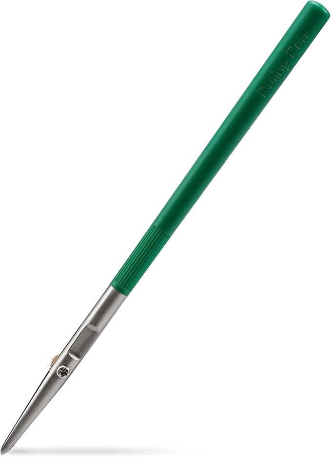 LOONENG Ruling Pen for Masking Fluid, Perfect Fine Line Drawing, Technical Cartography and Calligraphy, Suitable Use with Drawing Ink, Indian Ink Gouache