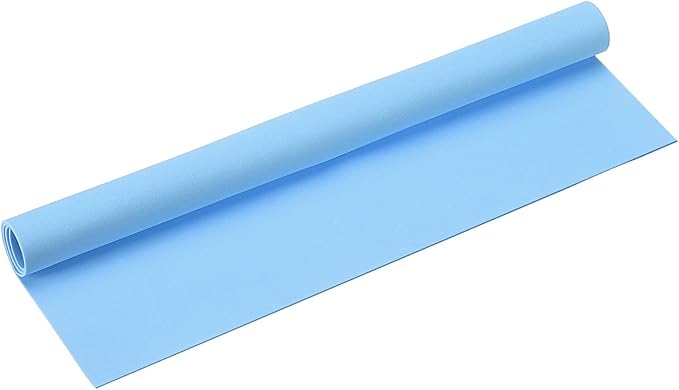 MECCANIXITY Foam Sheets Crafts 35x19 Inch 1mm EVA Craft Foam Paper Foam Sheets for Crafts Projects DIY Cosplay Modeling, Light Blue