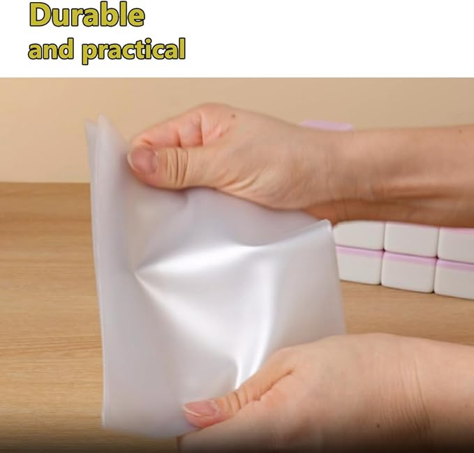 aoG Mahjong Card Holder for Mah Jongg Hands and Rules, Non Glare, PVC Plastic, Soft, Durable, 2025 (Standard 4 pcs)