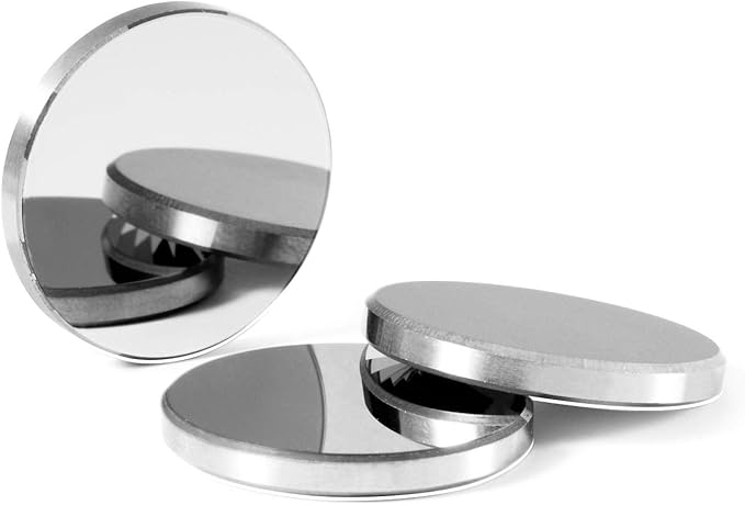 TEN-HIGH Mo Reflective Lens CO2 Laser Lens Laser Mirror Molybdenum Mirrors, for CO2 Laser Engraving Cutting Machine, Dia 20mm 3PCS