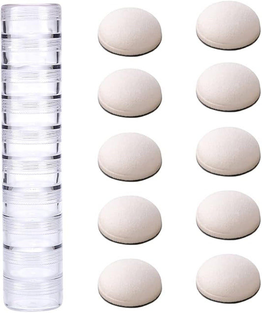 CYFUN DESIGN 10PCS Mini Ink Blending Tools Foam Replacement Foams and 10pcs Protective Plastic Covers for DIY Scrapbooking Paper Crafting Handmade Crafts Scrapbooking Supplies Crafting Projects
