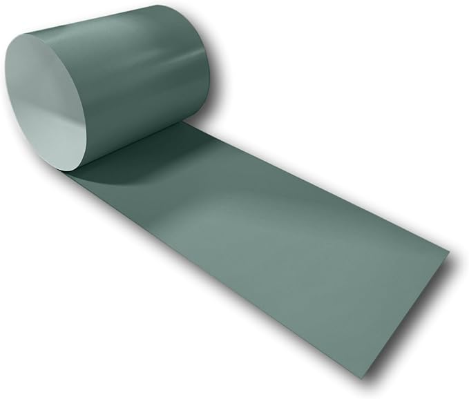 Eagle 1-24 Gauge KYNAR 500 Sheet Metal Flashing Rolls-10 FT Long-Heavy Duty-Commercial Grade-Roofing Flashing, Fascia Cover, Coping Cap-Multiple Sizes (24" x 10 FT, Hemlock Green)
