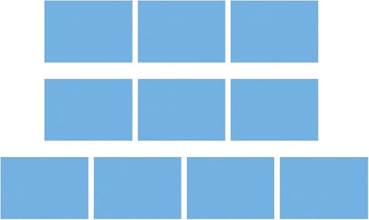 DMiotech 10Pcs Correction Gel Light Filter Overlay Transparent Plastic PVC Sheets Matte Blue for Photo，Film,Video