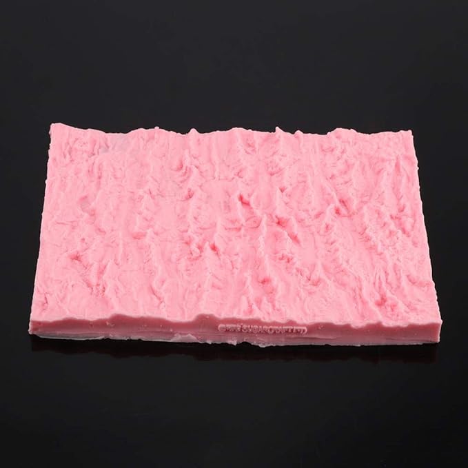 Rectangle Cake Tree Bark Texture Design Silicone Icicle Lace Bread Baking Non Stick Fondant Impression Mat Desserts DIY Baking Tool for Cakes Decorating Wedding Celebrations