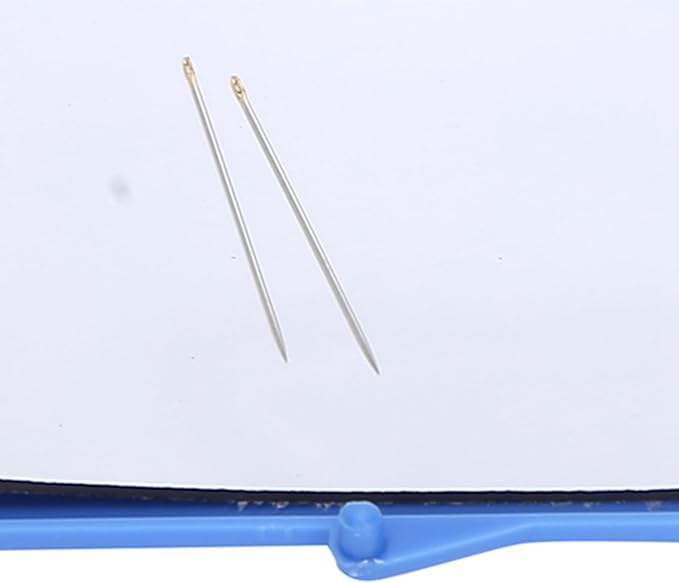 Kodrily 2Pcs Magnetic Needle Case Set, Magnetic Needle Holder with 4 Pins, 2.8x3 in Sewing Needle Case, Sewing Needle Holder, Needle Organizer for Cross Stitch Sewing Knitting