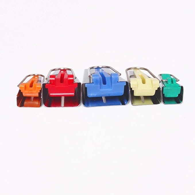 YICBOR Bias Tape Maker Set 6MM/9MM/12MM/18MM/25MM 5 Sizes DIY Quilting Tools Kit