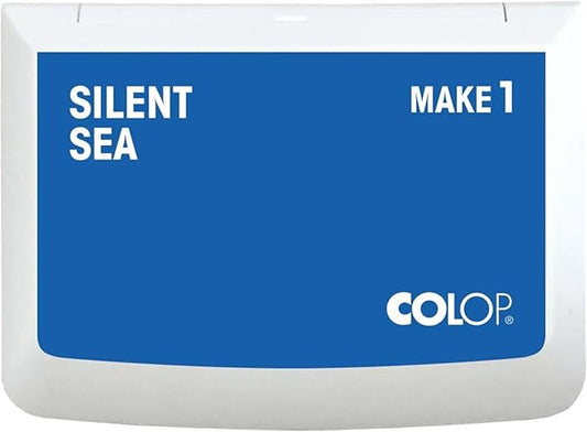 COLOP Make Series, Ink Stamp Pads, with Non-Toxic Premium Ink, Water-Based Acid-Free (Silent Sea, Make 1-1-15/16" x 3-1/2")