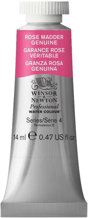 Winsor & Newton Professional Water Colour Paint, 0.47-oz Tube, Rose Madder