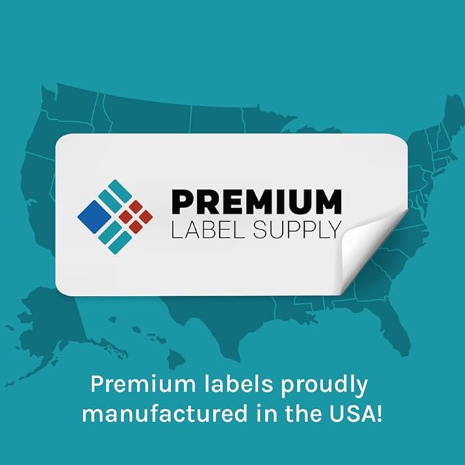 Premium Label Supply White Sticker FBA Labels – 4" x 3.33" – Laser/Inkjet Compatible – (6 per Sheet), 1000 Sheets - 6,000 Total Adhesive Labels